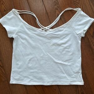 Express One Eleven straps crop top / shirt